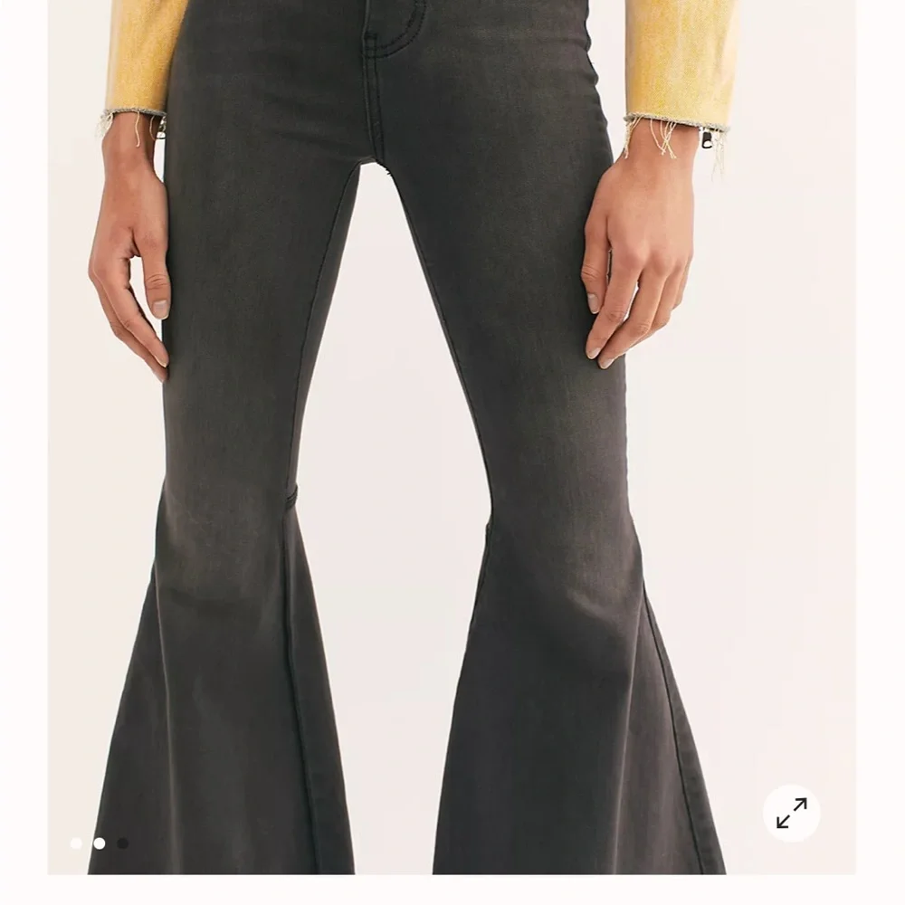 Free People Black Flare Jeans - Picture 4 of 4